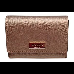 NWOT + Free Shipping! Kate Spade Newbury Lane “Holly” Card Holder in Rose Gold